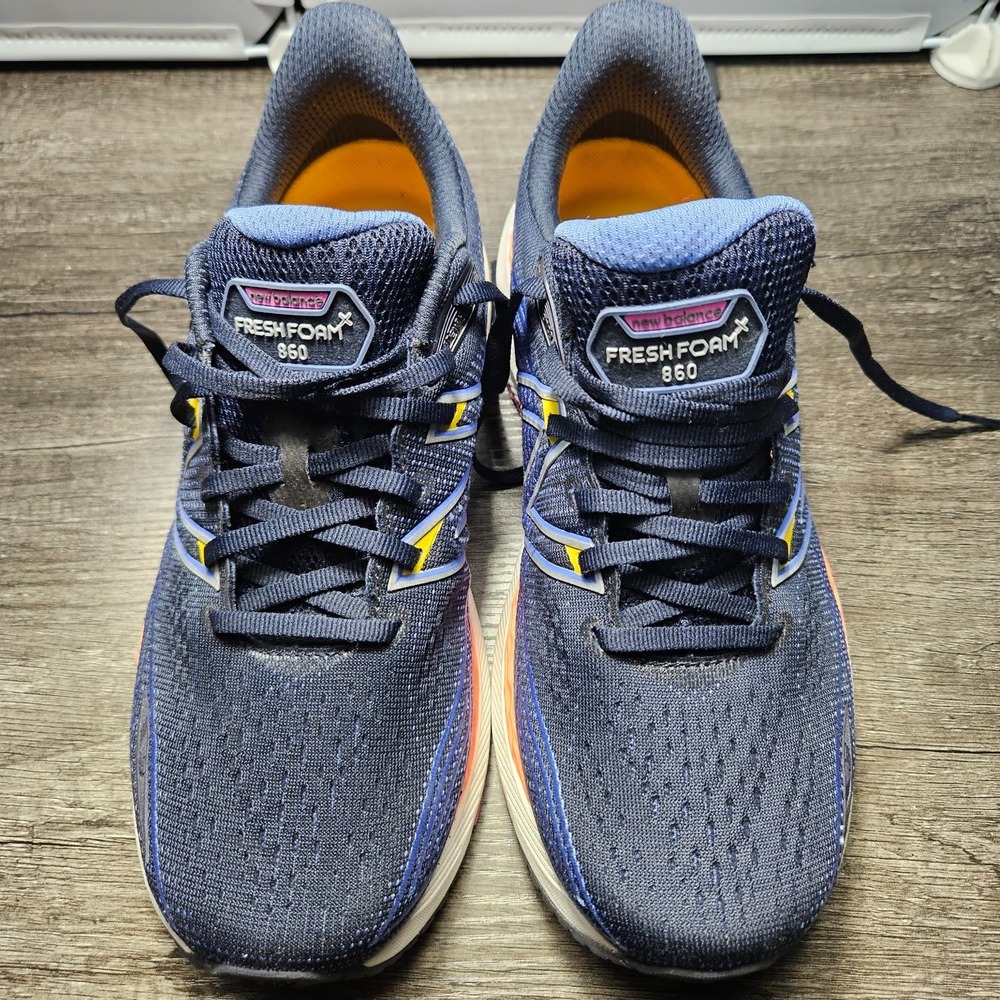 New Balance Fresh Foam X 860v12 Womens 10 D Wide Navy Pink Running Shoes